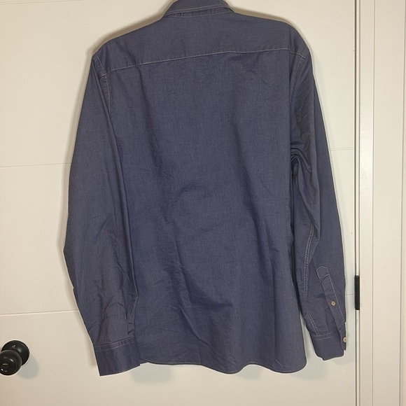 Ted Baker size 6(fits large)blue men’s button-down shirt - Picture 3 of 3